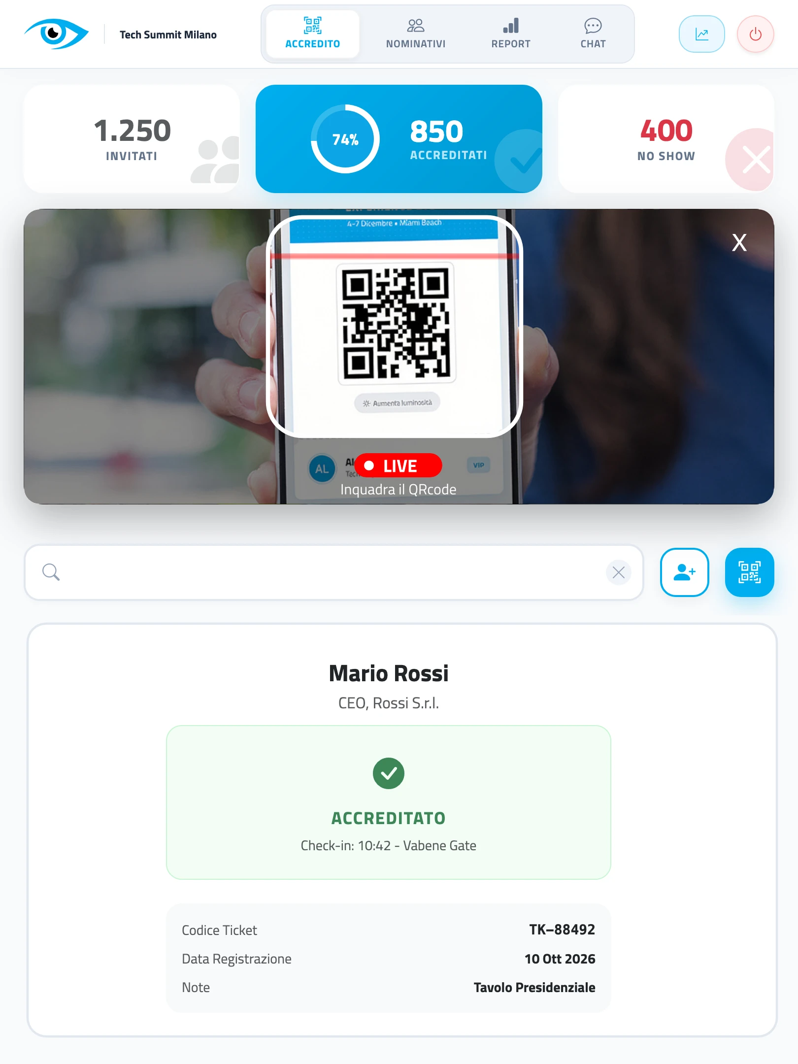 Interfaccia mobile goAhead Plus