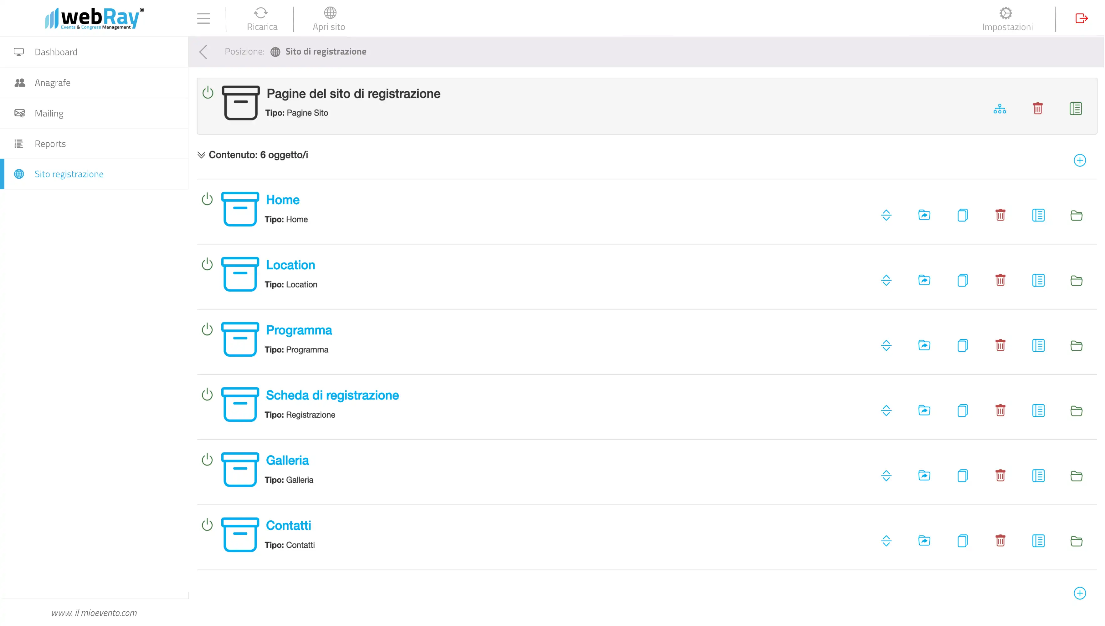 CMS webRay Site Builder